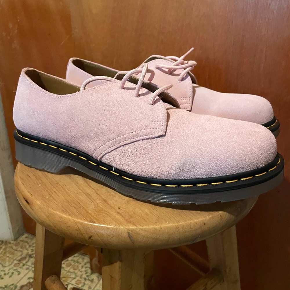 Dr. Martens Pink Suede Women's Flats